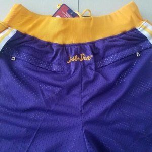 Just Don Shorts NBA Basketball LA Lakers Shorts